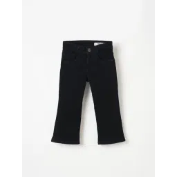 Blue Giraffe Boys Black Solid Regular Fit Jeans-picture-28