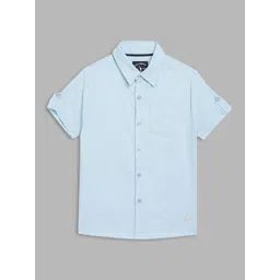 Blue Giraffe Boys Blue Casual Shirt-picture-26