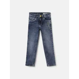 Blue Giraffe Boys Blue Cotton Jeans-picture-36