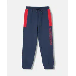 blue giraffe Boys Mid-Rise Track Pants with Elasticated Drawstring Waist-picture-12