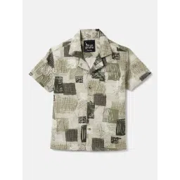 Blue Giraffe Boys Multi Print Shirt-picture-30