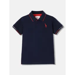 Blue Giraffe Boys Polo Collar T-shirt-picture-43