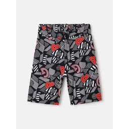 Blue Giraffe Boys Printed Shorts-picture-19