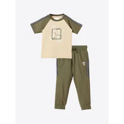 Blue Giraffe Boys Pure Cotton Mid Rise Joggers-picture-38