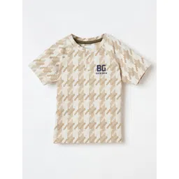 Blue Giraffe Boys Self Design Henley Neck T-shirt-picture-31