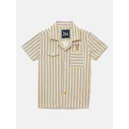 Blue Giraffe Boys Striped Casual Shirt-picture-48