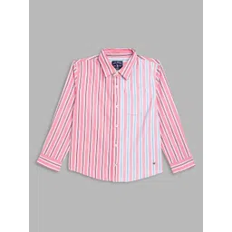Blue Giraffe Boys Striped Pure Cotton Casual Shirt-picture-51
