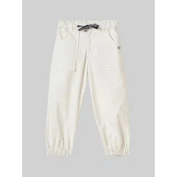 Blue Giraffe Boys Textured Mid Rise Joggers image 1