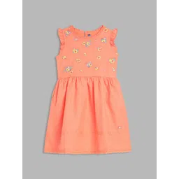 Blue Giraffe Embroidered A-Line Dress-picture-20