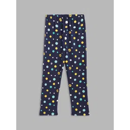 Blue Giraffe Girls Printed Pure Cotton Mid-Rise Leggings-picture-34