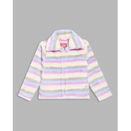blue giraffe Girls Stripes Jacket-picture-11