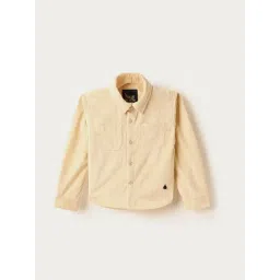 BLUE GIRAFFE Kids Beige Woven Shirt-picture-34