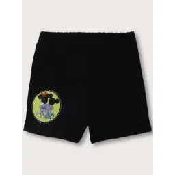 Blue Giraffe Kids Black Cotton Printed Mickey & Friends Shorts-picture-28
