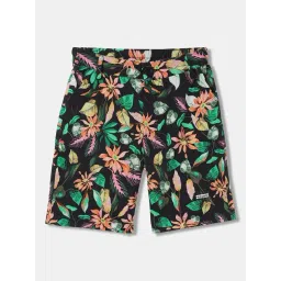 Blue Giraffe Kids Black Cotton Short-picture-32