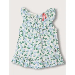 Blue Giraffe Kids Blue & Green Printed Top-picture-43