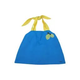 Blue Giraffe Kids Blue Linen Top-picture-15