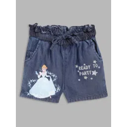 Blue Giraffe Kids Blue Printed Shorts-picture-14