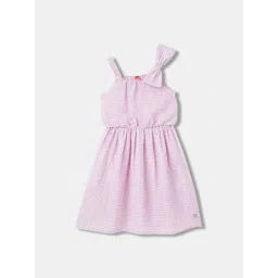 Blue Giraffe Kids Lilac Printed Dress-picture-24