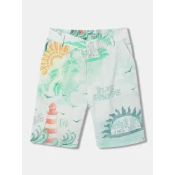 Blue Giraffe Kids Multicolor Cotton Short-picture-10