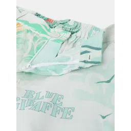 Blue Giraffe Kids Multicolor Cotton Short image 3