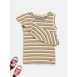 Blue Giraffe Kids Multicolor Cotton Striped Top-picture-18