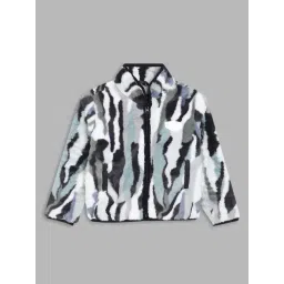 Blue Giraffe Kids Multicolor Printed Full Sleeves Jacket-picture-45