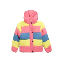 Blue Giraffe Kids Multicolor Quilted Jacket-picture-33