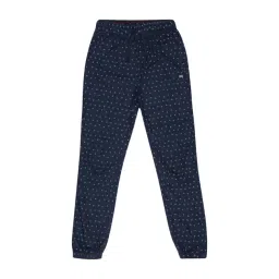 Blue Giraffe Kids Navy Cotton Printed Joggers-picture-30
