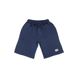 Blue Giraffe Kids Navy Cotton Shorts-picture-47