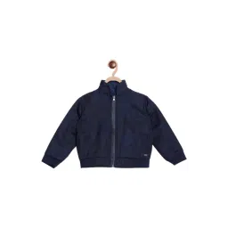 Blue Giraffe Kids Navy Printed Bomber Jacket-picture-37