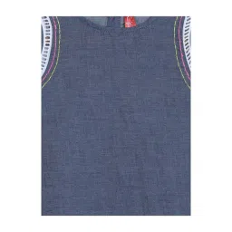 Blue Giraffe Kids Navy Printed Dress image 3