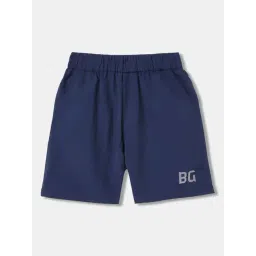 Blue Giraffe Kids Navy Printed Shorts-picture-27