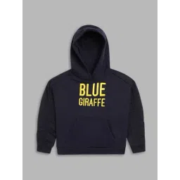 Blue Giraffe Kids Navy Regular Fit Hoodie-picture-39