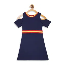 Blue Giraffe Kids Navy Striped Dress-picture-48