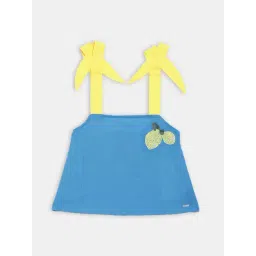 Blue Giraffe Kids Ocean Blue Embroidered Top-picture-30