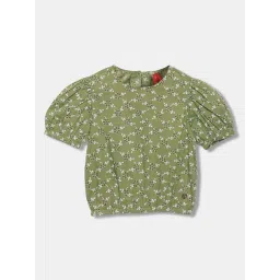 Blue Giraffe Kids Olive Cotton Top-picture-17