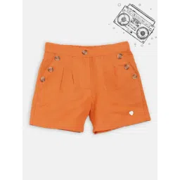 Blue Giraffe Kids Orange Shorts-picture-28