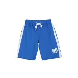 Blue Giraffe Kids Royal Blue Solid Shorts-picture-10