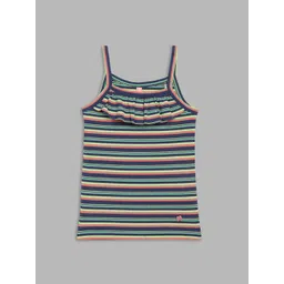 Blue Giraffe Striped Cotton Tank Top-picture-21