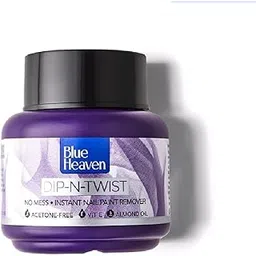 Blue Heaven Dip & Twist Nail Polish Remover, Infused with Vitamin E and Almond Oil, Acetone Free, Gentle Nail paint Remover, 40ml-picture-49