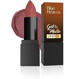 Blue Heaven Get Matte Lipstick | Soft Matte Finish and Lightweight Formula | Intense Pigment | Long-Lasting Lipsticks For Women | 602 | 4GM-picture-54