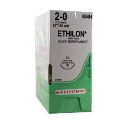 blue kites Ethicon NW3708 Ethilon 8-0 Black 6 mm Monofilament Round Body Micro Point Suture (Pack of 12)-picture-15