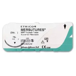 blue kites Ethicon NW4241EP Mersutures 2-0 Chromic 1/2 Round Body Suture Size 76 cm (Pack of 12)-picture-43