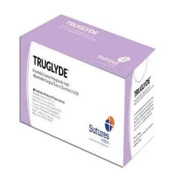Truglyde 12 Foils 4-0 USP 70cm 1/2 Circle Round Body Fast Absorbing Synthetic Suture Box SN 2304-image-6