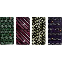 blue leaf 100% Pure Cotton Printed Lungies for Men (Multi-Coloured pack of 4) 2.00 Meter-picture-32