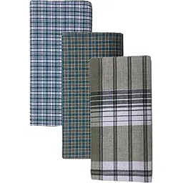blue leaf Premium Multicolor Lungies 2.25 Meter 100% Pure Cotton Lungi for Men, Pack of 3 - Assorted-picture-10