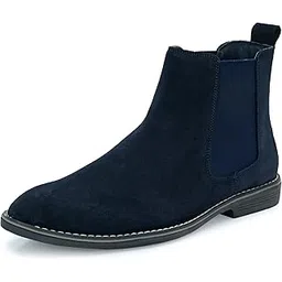blue leather by centrino Genuine Leather Men's Formal and Casual Leather Boots | Versatile and Sophisticated Chelsea Boots for Every Season | Fashionable Elegant Boots for Any Occasion (3964)-picture-11