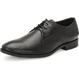 blue leather by centrino Lace-up Men's Formal Shoe | Stylish with Soft Cushioned Insole | Trendy Lace-Up Design | Durable Leather with Anti-Skid Sole | Perfect for Formal Wear (4035)-picture-32
