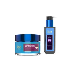 Blue Nectar Shubhr Kumkumadi Set of Night Repair Cream & Face Wash - 50g + 100ml-picture-24