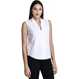 blue ronin Casual Women's Shirt | Sleeveless, Stylish Western Formal Shirt | Regular Fit, Extra Comfort-picture-33